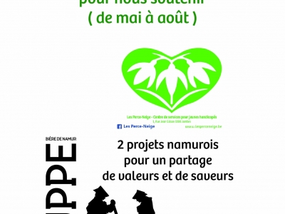 Vente de coffrets La Houppe au profit du Centre "Les Perce-Neige" à Jambes